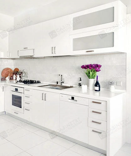 High Gloss White Dyed Kitchen | Countertop
